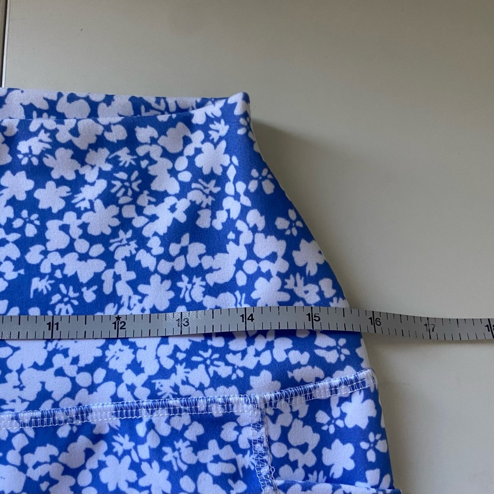 𝗿𝗯𝘅 blue floral cropped leggings - Picture 5 of 8